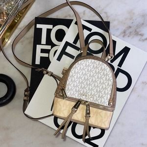 NEW. Michael Kors “Rhea Zip”, Medium Slim Backpack. #38HOGEzB6B. Signature Logo MICHAEL Michael Kors | Bags | Michael Kors Backpack | Poshmark main image 2